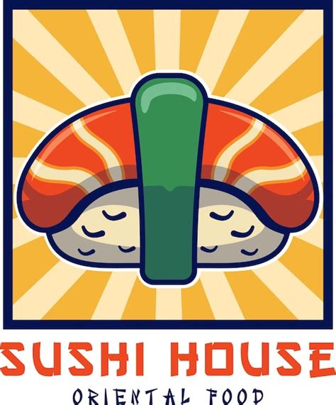 Illustration Vectorielle Du Logo De Sushi Vecteur Premium