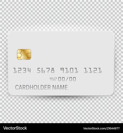 Blank Debit Card Template