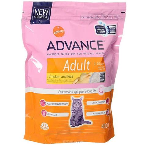Корм сухой Advance "Adult" для взрослых кошек с курицей и рисом - «Тот ...