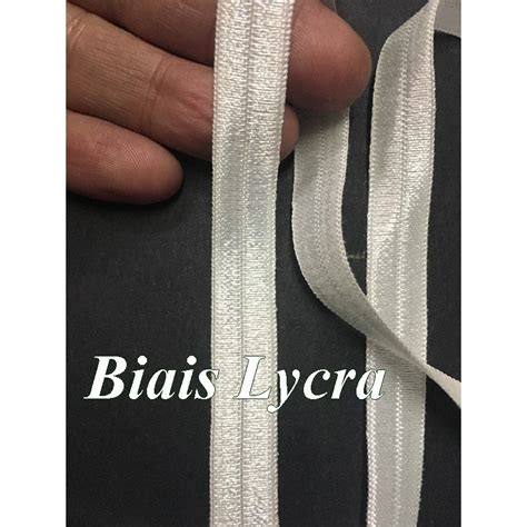 Biais Lycra Ivoire Naturel En 12 Mm Ruban Lycra Pour Lingerie Et C