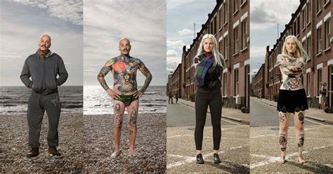 Portraits Of Tattooed People With And Without Clothes Portrait