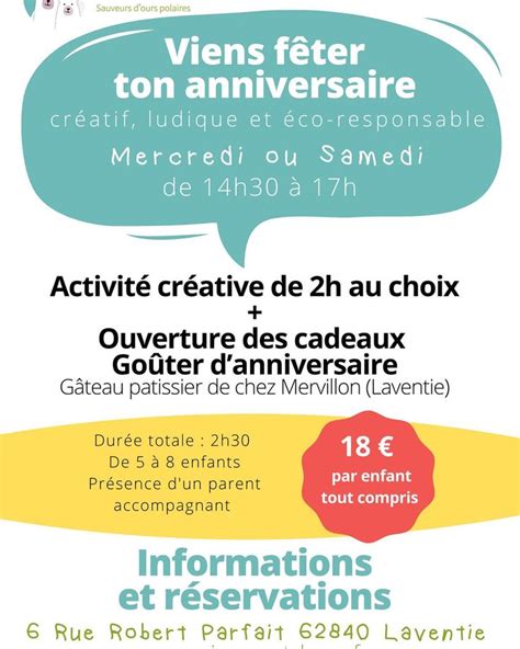 Viens fêter ton anniversaire chez Pierre et Léon Sauveurs dOurs