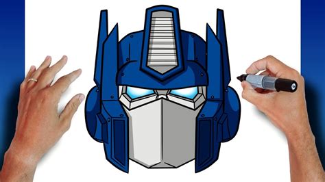 Como Desenhar O Optimus Prime Dos Transformers How To Draw Optimus