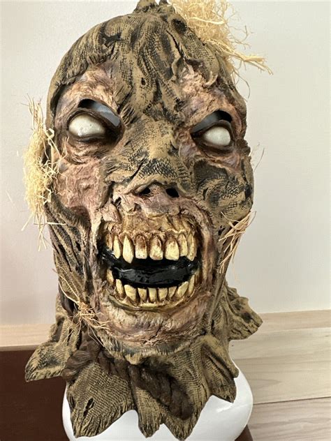 Ghoulish Productions Zombie Scarecrow Halloween Mask Ebay In 2024