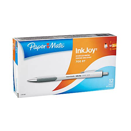 Paper Mate Inkjoy Rt Retractable Ballpoint Pens Medium Point Mm