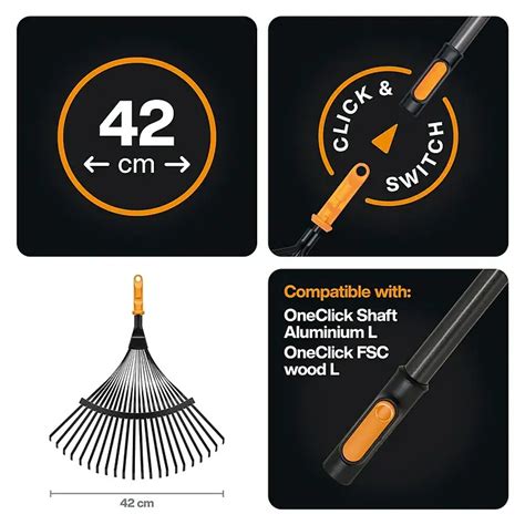 Fiskars OneClick Rasenrechen online kaufen bei BAUHAUS