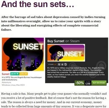 Sun Sets on Tale of Tales - GameSkinny