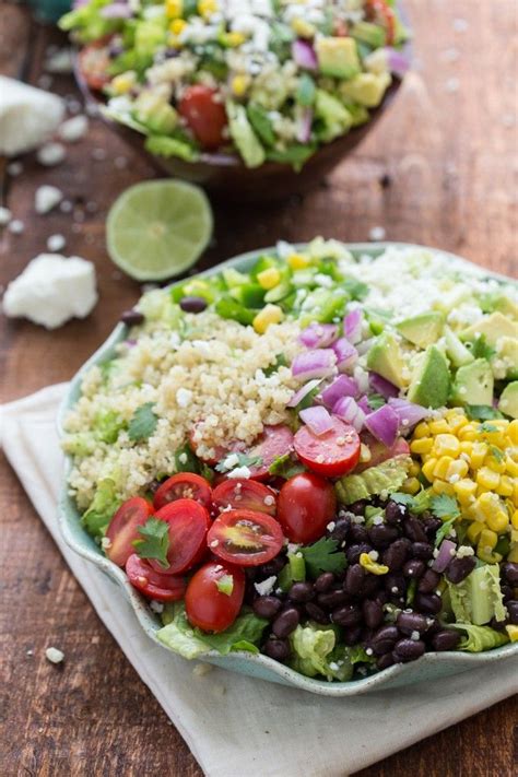 Tex Mex Quinoa Salad With A Cilantro Lime Vinaigrette I Via