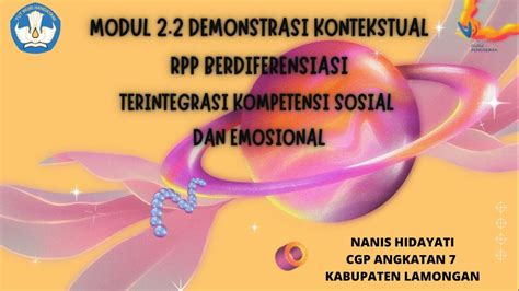 DEMONSTRASI KONTEKSTUAL MODUL 2 2 RPP BERINTEGRASI KOMPETENSI SOSIAL