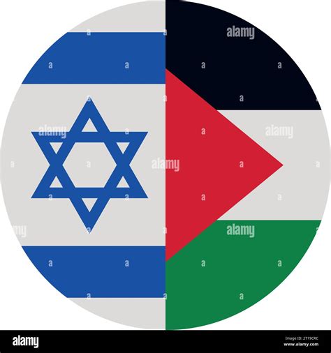 Israel And Palestine Flags Sticker Stock Vector Image And Art Alamy