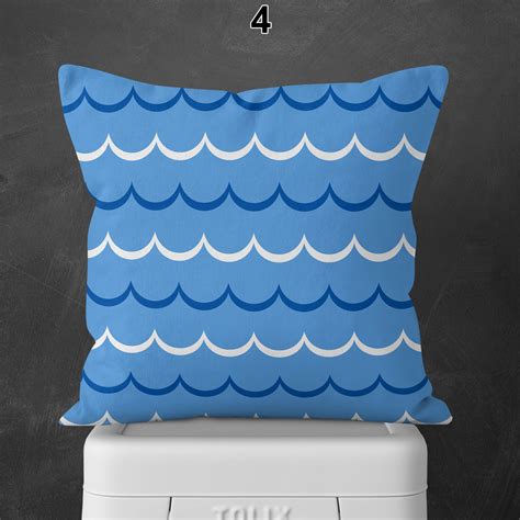 Nautical Throw Pillows Blue Nautical Throw Pillows 14x14 Etsy