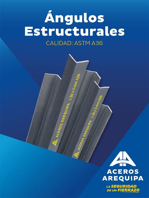 26 Ficha Técnica Angulos Estructurales A36 Aceros Arequipa Pdf Acero Estructural Economias