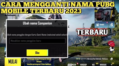 Cara Ganti Nama Pubg Mobile Terbaru 2023 YouTube