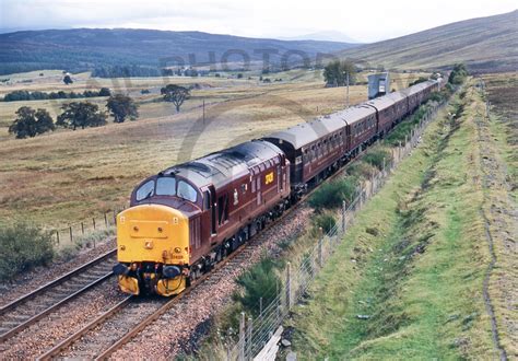 Rail Photoprints Class 37 4 37428 Y Dalnacardoch 011099 Jc108