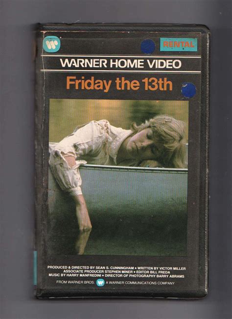 Buy Friday The Th Warner Vhs Video Original Rental Pre Cert S