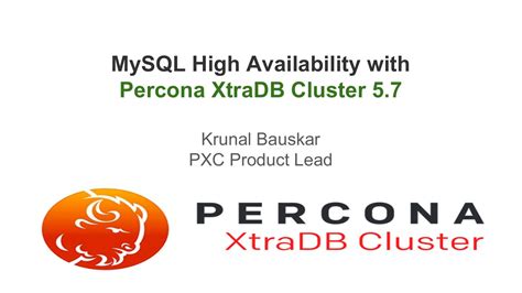 Mysql High Availability With Percona Xtradb Cluster 57