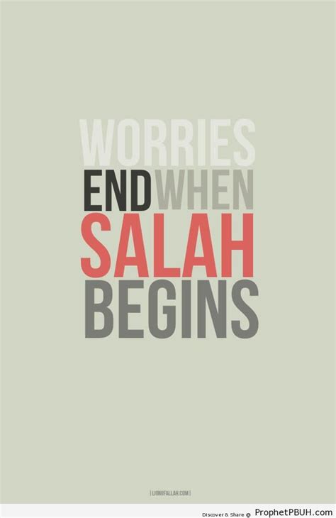 Worries end when salah begins – Islamic Quotes | Prophet PBUH (Peace Be ...