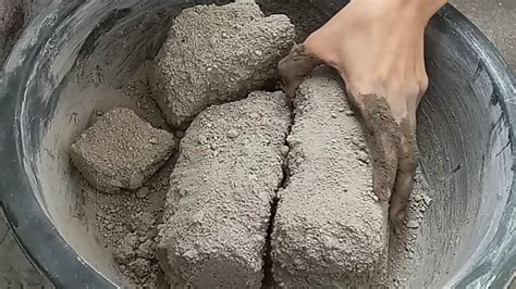 ASMR Extremely Soft Crunchy Pure Sand Cement With White Concrete