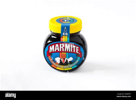 A jar of Elton John Limited Edition Marmite. A donation from each pack ...