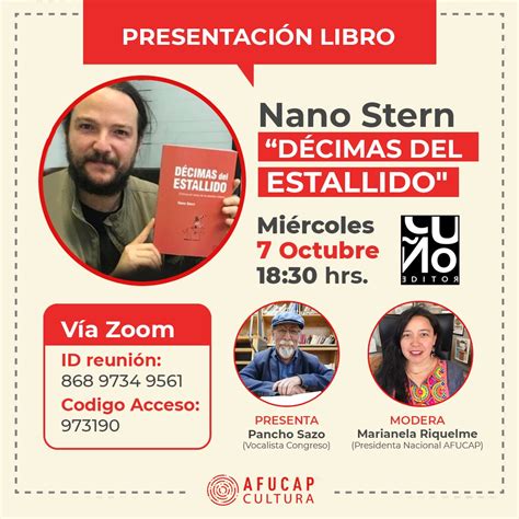 Afucap junto a Pancho Sazo invitan a presentación del libro Décimas