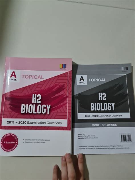 H2 Biology Topical Tys 2011 2020 Hobbies Toys Stationery Craft