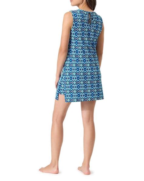 Tommy Bahama Island Cays Cover Up Skirted Romper In Blue Lyst