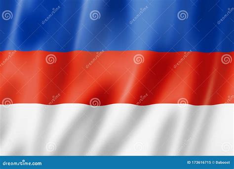 Sorbs ethnic flag, Germany stock illustration. Illustration of group ...