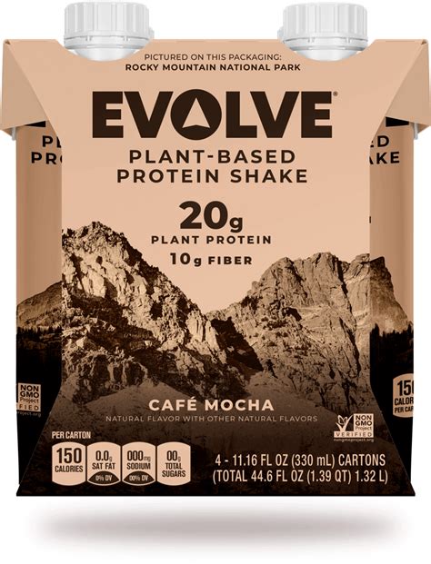 Plant Based Café Mocha Shakes Great Taste Evolve Evolve™