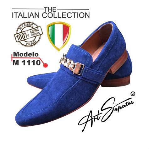 Lan Amento Outubro Italian Collection Sapato Masculino Em Couro