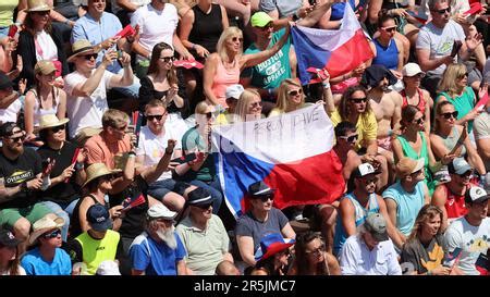 Czech Fans During The Pro Tour Ostrava Match Ondrej Perusic And David