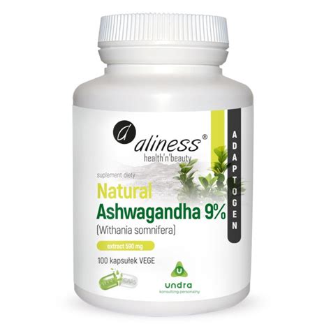 Aliness Ashwagandha 9 Extract 590 Mg Suplement Diety 100 Kaps Vege Sklep Empik