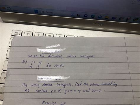 Answered Solve The Following Couble Integrals B  Bartleby