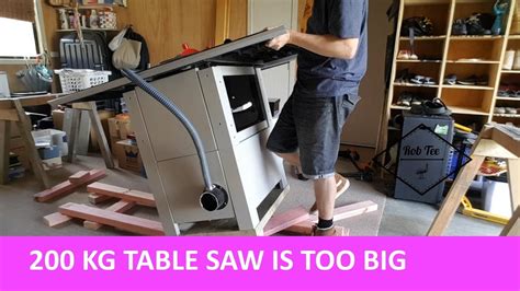 How To Put A Table Saw Onto A Mobile Base Solo Youtube