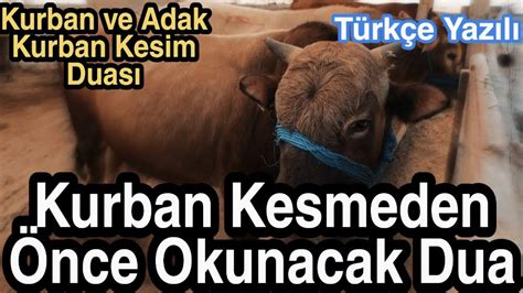 Kurban Kesmeden Nce Okunacak Dua Kurban Ve Adak Kurban Kesim Duas