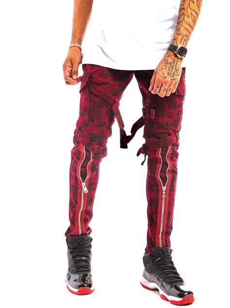 Reelistik Red Camo Cargo Jeans Army Todays Man Store