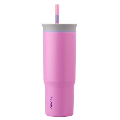 Owala 24oz Stainless Steel Straw Tumbler Electric Orchid Stainless