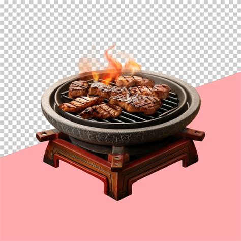 Hibachi Grill Objeto Isolado Fundo Transparente Psd Premium