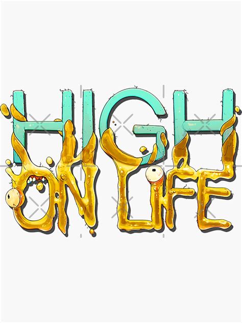 High On Life Game Sticker For Sale By Paul Richarson Redbubble