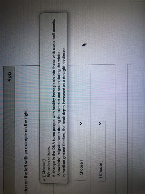 Solved Question 2 Match the mechanism for evolution on the | Chegg.com 