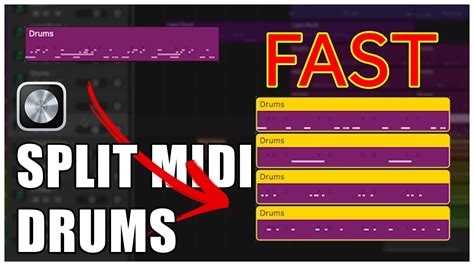 Quick Trick For Separating Midi Drums In Logic Pro Youtube