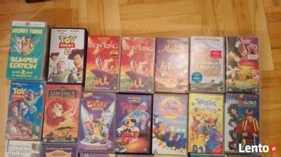 Zestaw Kaset Vhs Z Bajkami Disney Wietny Stan