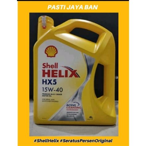 Jual Oli Shell Helix Hx W Galon Liter Scan Barcode Pasti Jaya