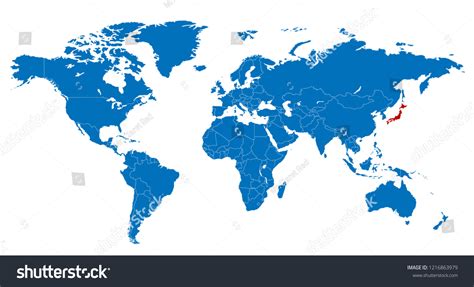 World Japan Map Stock Vector (Royalty Free) 1216863979 | Shutterstock