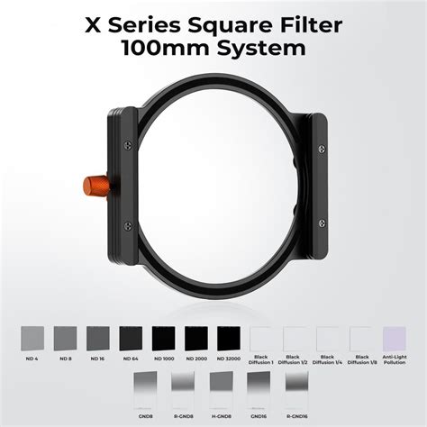 K F Concept Mm Square Black Diffusion Filtro Holder Porta