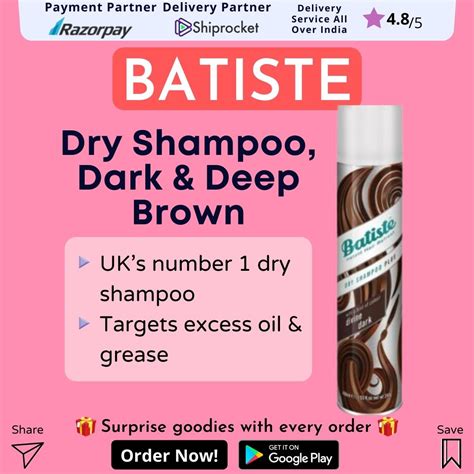 #1 Batiste Dry shampoo Dark and Deep Brown in India | KSI