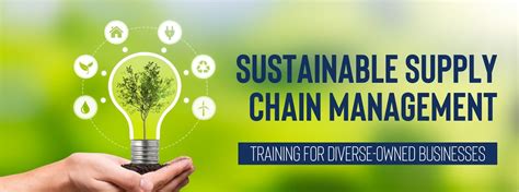 Sustainable Supply Chain Management Training Program