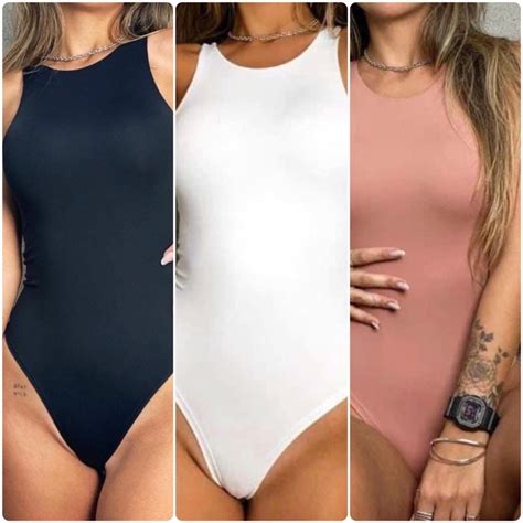 Kit Body Feminino Collant Regata Suplex Poliamida Sexy Blusinha Bori