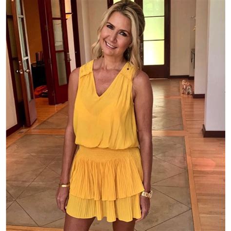 Kary Brittinghams Yellow Ruffle Dress Big Blonde Hair