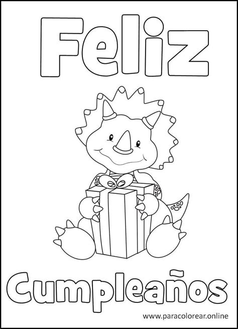 Dibujos De Feliz Cumplea Os Para Colorear Imprimir Y Pintar