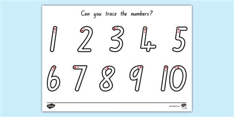 Number Formation 1-10 Activity NZ | Practice Number Writing